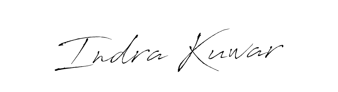 Antro_Vectra is a professional signature style that is perfect for those who want to add a touch of class to their signature. It is also a great choice for those who want to make their signature more unique. Get Indra Kuwar name to fancy signature for free. Indra Kuwar signature style 6 images and pictures png