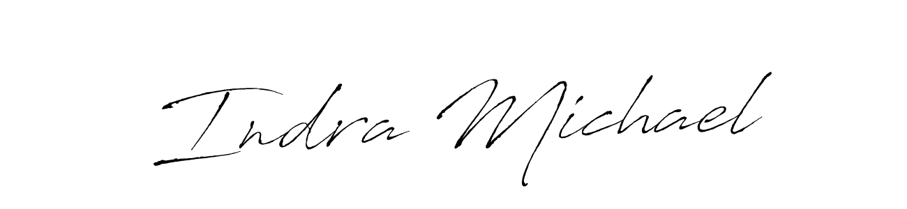 You should practise on your own different ways (Antro_Vectra) to write your name (Indra Michael) in signature. don't let someone else do it for you. Indra Michael signature style 6 images and pictures png