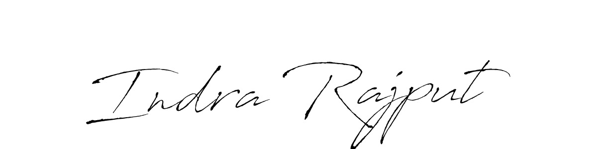 Design your own signature with our free online signature maker. With this signature software, you can create a handwritten (Antro_Vectra) signature for name Indra Rajput. Indra Rajput signature style 6 images and pictures png