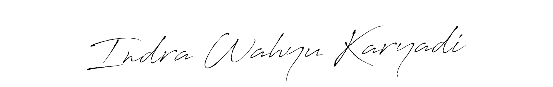 Indra Wahyu Karyadi stylish signature style. Best Handwritten Sign (Antro_Vectra) for my name. Handwritten Signature Collection Ideas for my name Indra Wahyu Karyadi. Indra Wahyu Karyadi signature style 6 images and pictures png