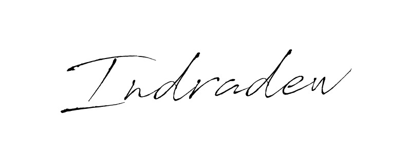 You should practise on your own different ways (Antro_Vectra) to write your name (Indradew) in signature. don't let someone else do it for you. Indradew signature style 6 images and pictures png