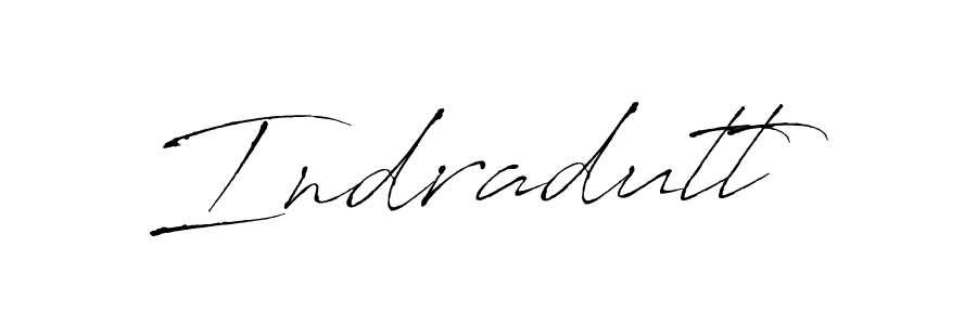 How to make Indradutt signature? Antro_Vectra is a professional autograph style. Create handwritten signature for Indradutt name. Indradutt signature style 6 images and pictures png