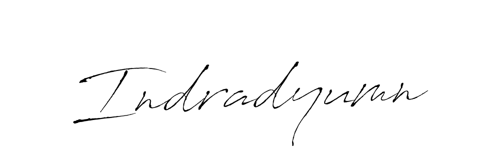 Make a beautiful signature design for name Indradyumn. With this signature (Antro_Vectra) style, you can create a handwritten signature for free. Indradyumn signature style 6 images and pictures png