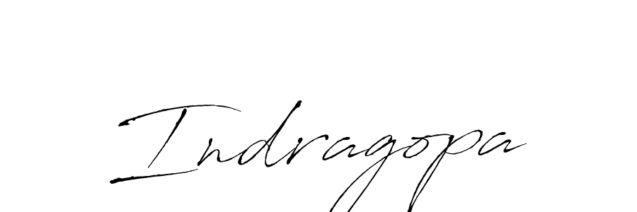 Make a beautiful signature design for name Indragopa. With this signature (Antro_Vectra) style, you can create a handwritten signature for free. Indragopa signature style 6 images and pictures png