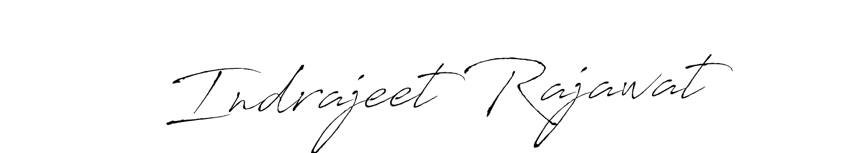 Make a beautiful signature design for name Indrajeet Rajawat. With this signature (Antro_Vectra) style, you can create a handwritten signature for free. Indrajeet Rajawat signature style 6 images and pictures png