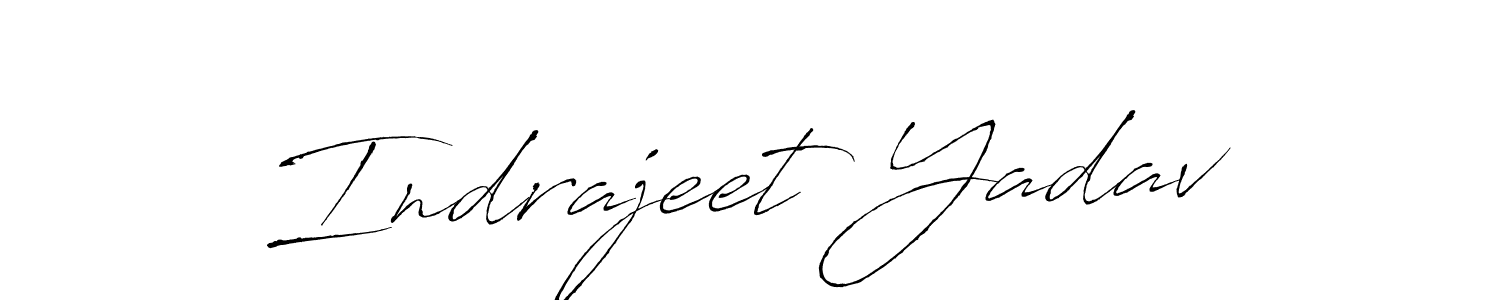 Design your own signature with our free online signature maker. With this signature software, you can create a handwritten (Antro_Vectra) signature for name Indrajeet Yadav. Indrajeet Yadav signature style 6 images and pictures png