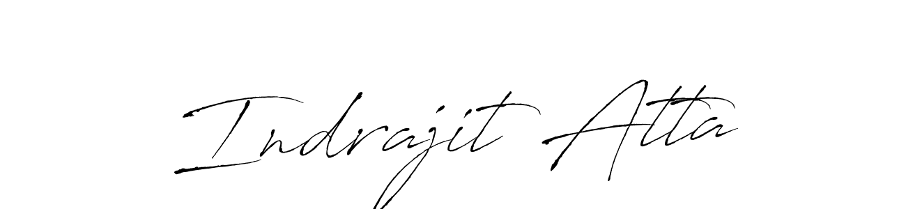 Create a beautiful signature design for name Indrajit Atta. With this signature (Antro_Vectra) fonts, you can make a handwritten signature for free. Indrajit Atta signature style 6 images and pictures png