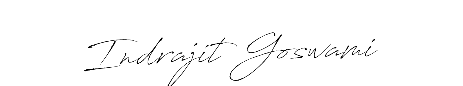 Make a beautiful signature design for name Indrajit Goswami. With this signature (Antro_Vectra) style, you can create a handwritten signature for free. Indrajit Goswami signature style 6 images and pictures png