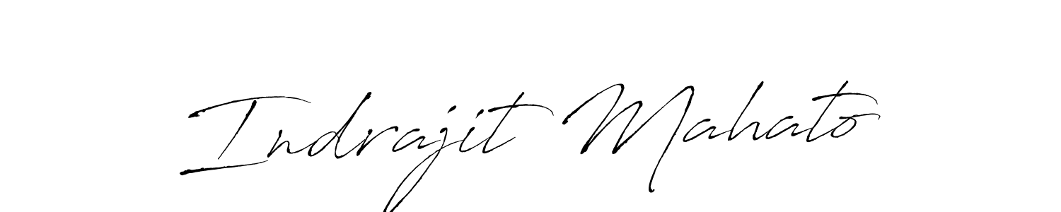 The best way (Antro_Vectra) to make a short signature is to pick only two or three words in your name. The name Indrajit Mahato include a total of six letters. For converting this name. Indrajit Mahato signature style 6 images and pictures png