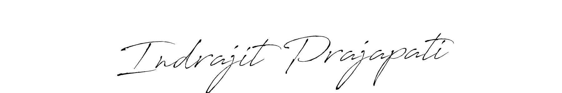 How to make Indrajit Prajapati signature? Antro_Vectra is a professional autograph style. Create handwritten signature for Indrajit Prajapati name. Indrajit Prajapati signature style 6 images and pictures png