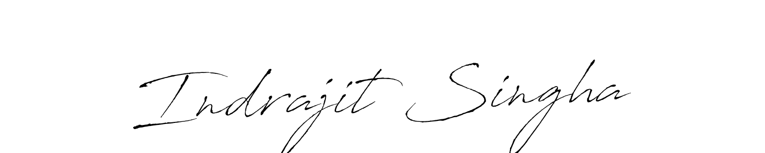 Make a beautiful signature design for name Indrajit Singha. With this signature (Antro_Vectra) style, you can create a handwritten signature for free. Indrajit Singha signature style 6 images and pictures png