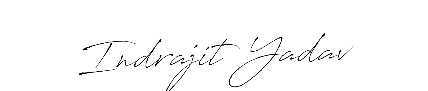 How to make Indrajit Yadav name signature. Use Antro_Vectra style for creating short signs online. This is the latest handwritten sign. Indrajit Yadav signature style 6 images and pictures png