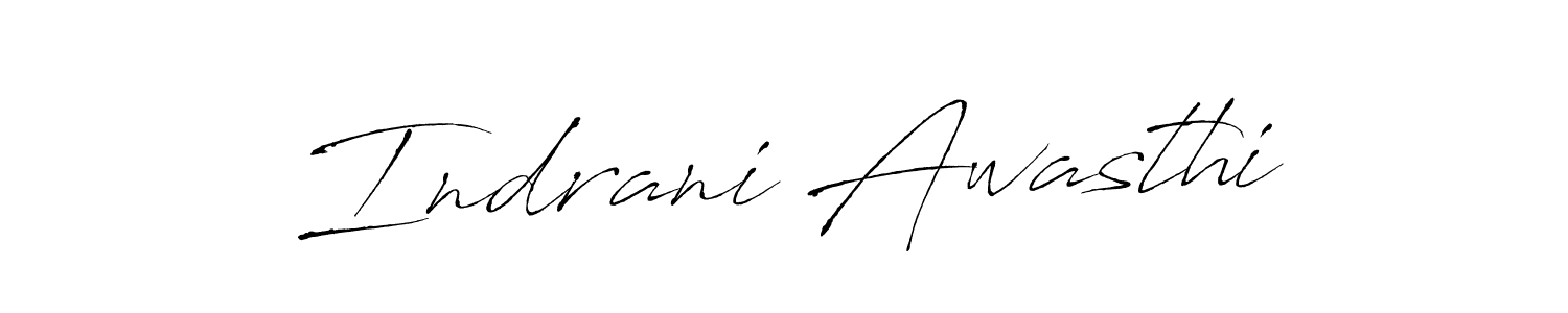 Indrani Awasthi stylish signature style. Best Handwritten Sign (Antro_Vectra) for my name. Handwritten Signature Collection Ideas for my name Indrani Awasthi. Indrani Awasthi signature style 6 images and pictures png