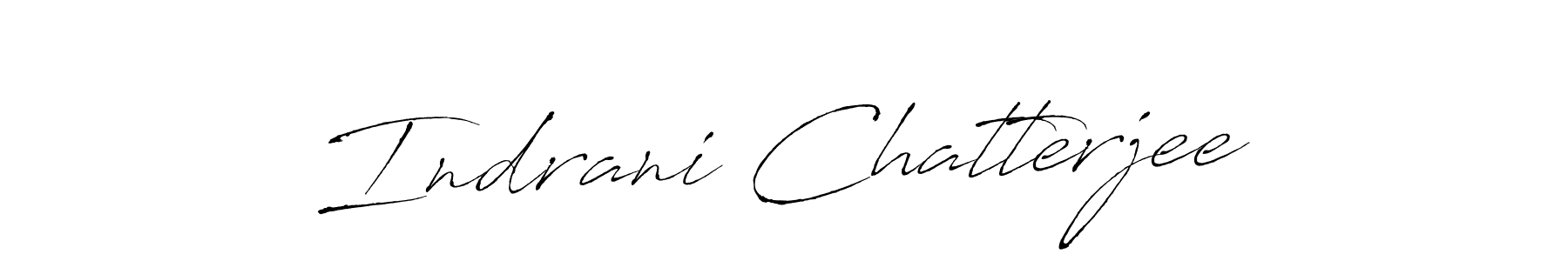 How to make Indrani Chatterjee signature? Antro_Vectra is a professional autograph style. Create handwritten signature for Indrani Chatterjee name. Indrani Chatterjee signature style 6 images and pictures png