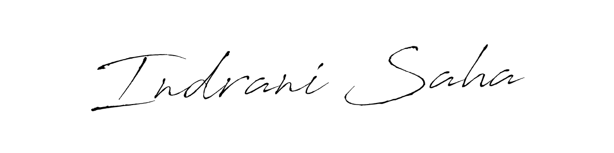 How to make Indrani Saha name signature. Use Antro_Vectra style for creating short signs online. This is the latest handwritten sign. Indrani Saha signature style 6 images and pictures png