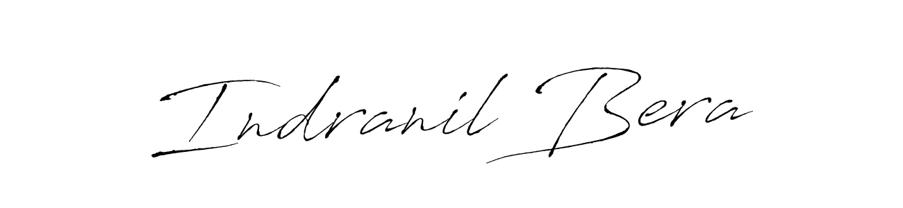 Create a beautiful signature design for name Indranil Bera. With this signature (Antro_Vectra) fonts, you can make a handwritten signature for free. Indranil Bera signature style 6 images and pictures png