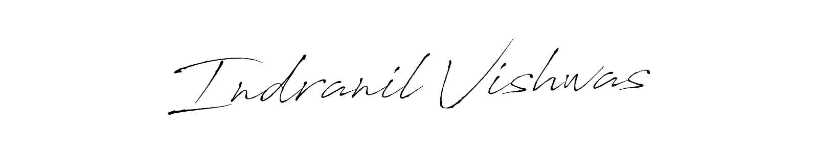 Design your own signature with our free online signature maker. With this signature software, you can create a handwritten (Antro_Vectra) signature for name Indranil Vishwas. Indranil Vishwas signature style 6 images and pictures png