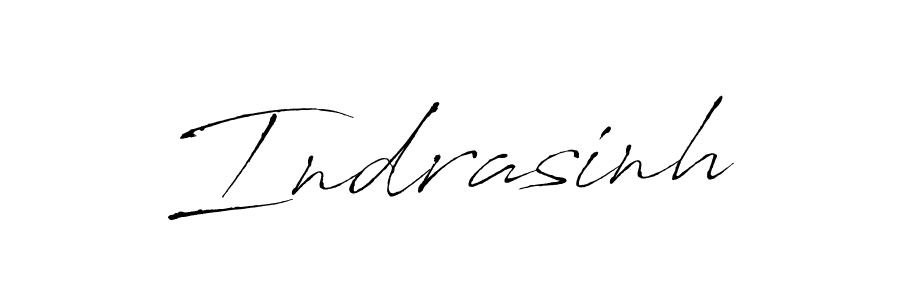 Make a beautiful signature design for name Indrasinh. With this signature (Antro_Vectra) style, you can create a handwritten signature for free. Indrasinh signature style 6 images and pictures png