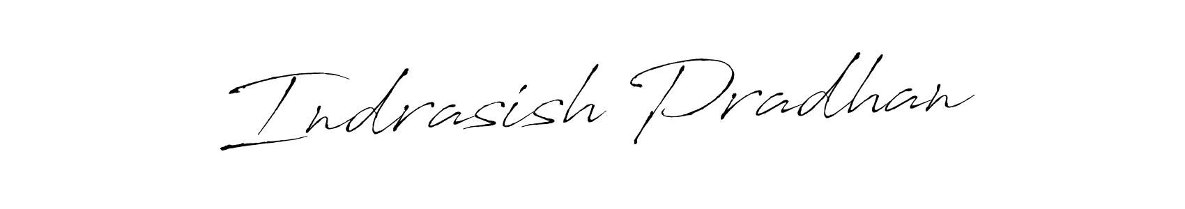 Create a beautiful signature design for name Indrasish Pradhan. With this signature (Antro_Vectra) fonts, you can make a handwritten signature for free. Indrasish Pradhan signature style 6 images and pictures png