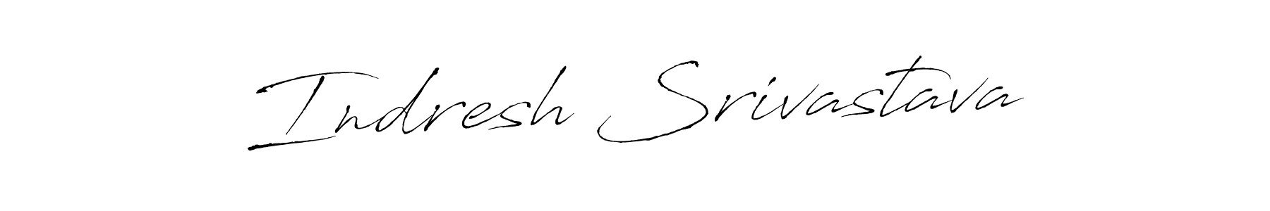 How to make Indresh Srivastava signature? Antro_Vectra is a professional autograph style. Create handwritten signature for Indresh Srivastava name. Indresh Srivastava signature style 6 images and pictures png
