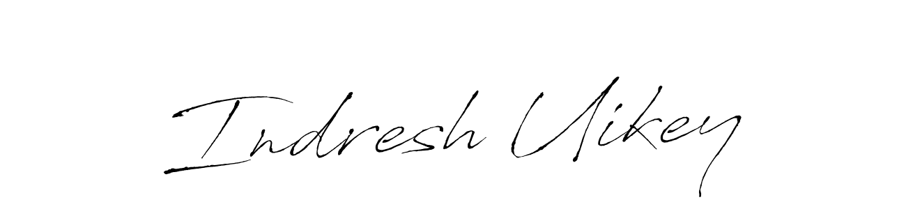 Design your own signature with our free online signature maker. With this signature software, you can create a handwritten (Antro_Vectra) signature for name Indresh Uikey. Indresh Uikey signature style 6 images and pictures png