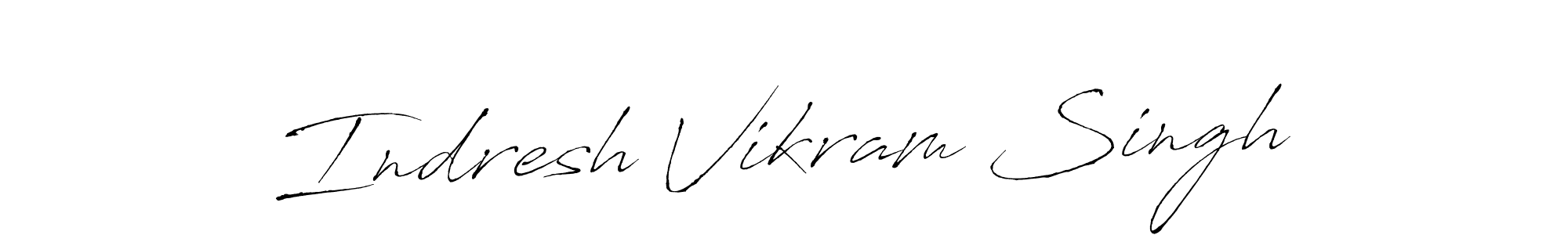 Design your own signature with our free online signature maker. With this signature software, you can create a handwritten (Antro_Vectra) signature for name Indresh Vikram Singh. Indresh Vikram Singh signature style 6 images and pictures png