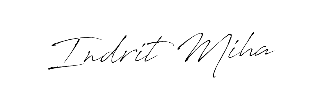 Make a beautiful signature design for name Indrit Miha. Use this online signature maker to create a handwritten signature for free. Indrit Miha signature style 6 images and pictures png