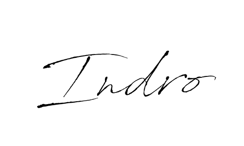 Indro stylish signature style. Best Handwritten Sign (Antro_Vectra) for my name. Handwritten Signature Collection Ideas for my name Indro. Indro signature style 6 images and pictures png