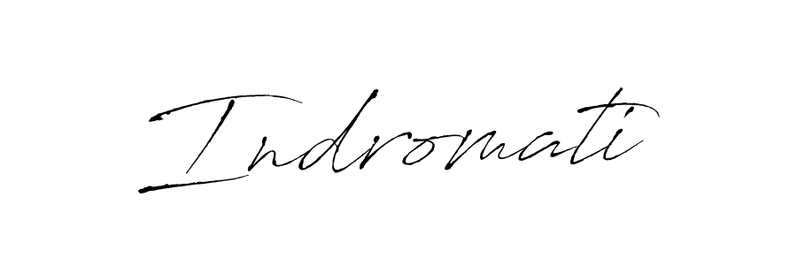 Use a signature maker to create a handwritten signature online. With this signature software, you can design (Antro_Vectra) your own signature for name Indromati. Indromati signature style 6 images and pictures png