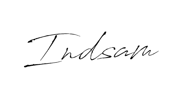 Also we have Indsam name is the best signature style. Create professional handwritten signature collection using Antro_Vectra autograph style. Indsam signature style 6 images and pictures png