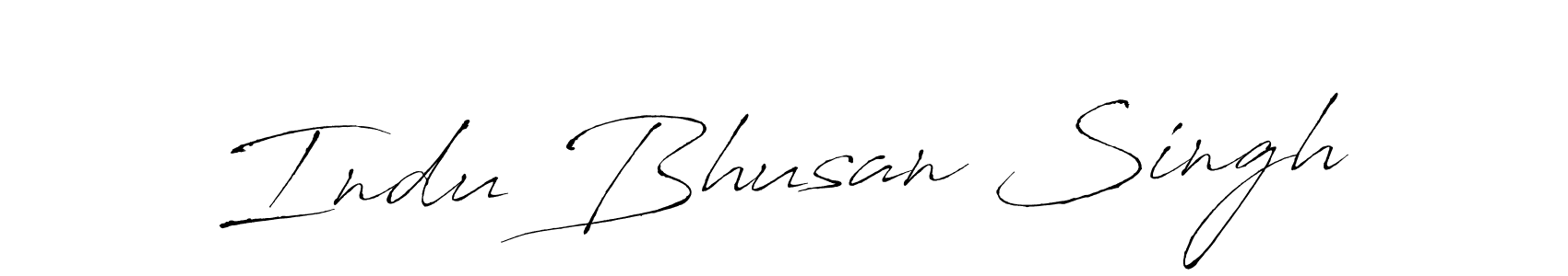 Design your own signature with our free online signature maker. With this signature software, you can create a handwritten (Antro_Vectra) signature for name Indu Bhusan Singh. Indu Bhusan Singh signature style 6 images and pictures png