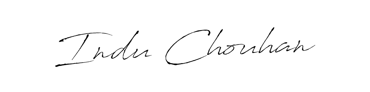 Indu Chouhan stylish signature style. Best Handwritten Sign (Antro_Vectra) for my name. Handwritten Signature Collection Ideas for my name Indu Chouhan. Indu Chouhan signature style 6 images and pictures png