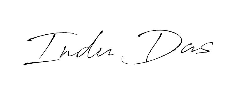 Create a beautiful signature design for name Indu Das. With this signature (Antro_Vectra) fonts, you can make a handwritten signature for free. Indu Das signature style 6 images and pictures png