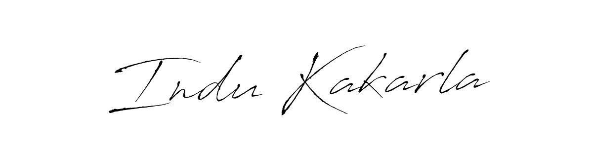 Indu Kakarla stylish signature style. Best Handwritten Sign (Antro_Vectra) for my name. Handwritten Signature Collection Ideas for my name Indu Kakarla. Indu Kakarla signature style 6 images and pictures png