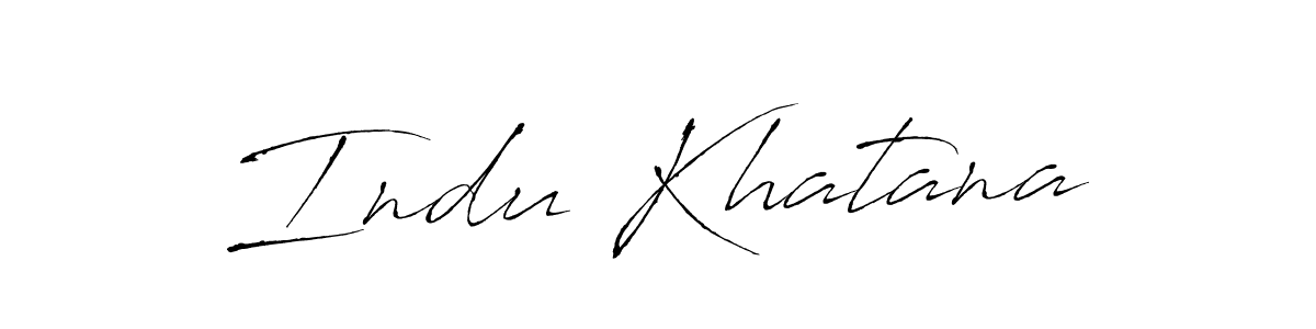 Antro_Vectra is a professional signature style that is perfect for those who want to add a touch of class to their signature. It is also a great choice for those who want to make their signature more unique. Get Indu Khatana name to fancy signature for free. Indu Khatana signature style 6 images and pictures png