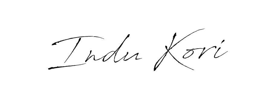 Also we have Indu Kori name is the best signature style. Create professional handwritten signature collection using Antro_Vectra autograph style. Indu Kori signature style 6 images and pictures png