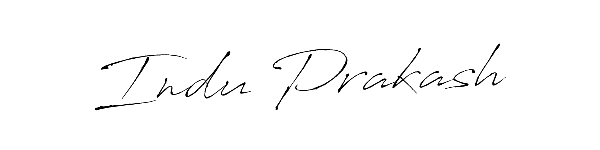 Indu Prakash stylish signature style. Best Handwritten Sign (Antro_Vectra) for my name. Handwritten Signature Collection Ideas for my name Indu Prakash. Indu Prakash signature style 6 images and pictures png