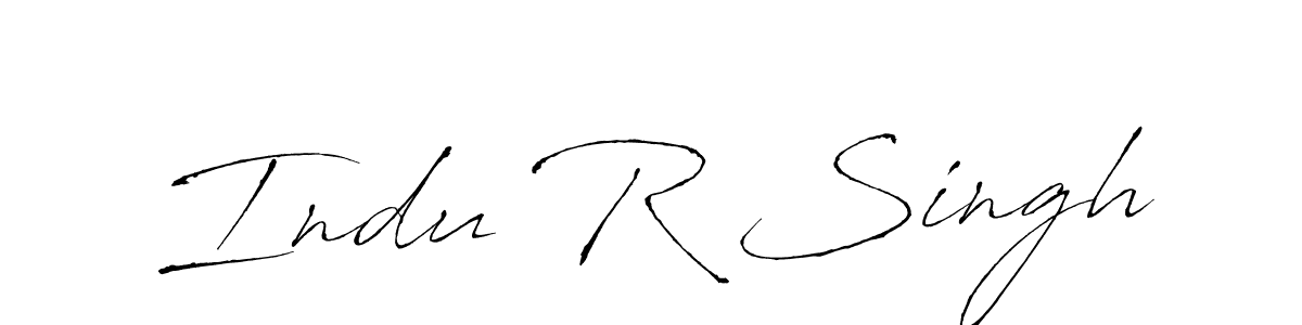 Similarly Antro_Vectra is the best handwritten signature design. Signature creator online .You can use it as an online autograph creator for name Indu R Singh. Indu R Singh signature style 6 images and pictures png