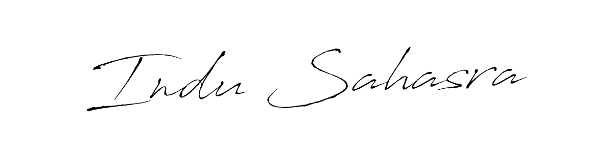 Make a short Indu Sahasra signature style. Manage your documents anywhere anytime using Antro_Vectra. Create and add eSignatures, submit forms, share and send files easily. Indu Sahasra signature style 6 images and pictures png