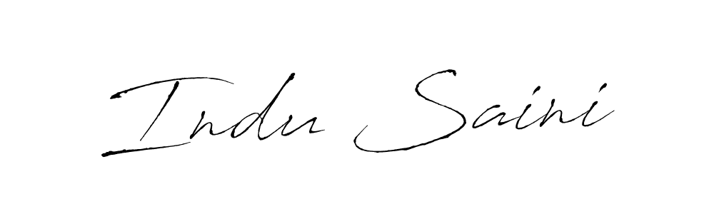 How to make Indu Saini signature? Antro_Vectra is a professional autograph style. Create handwritten signature for Indu Saini name. Indu Saini signature style 6 images and pictures png