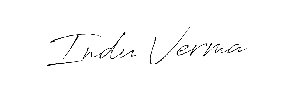 Make a beautiful signature design for name Indu Verma. Use this online signature maker to create a handwritten signature for free. Indu Verma signature style 6 images and pictures png
