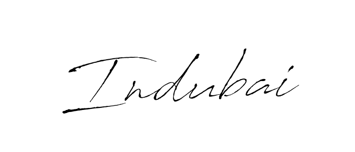 Indubai stylish signature style. Best Handwritten Sign (Antro_Vectra) for my name. Handwritten Signature Collection Ideas for my name Indubai. Indubai signature style 6 images and pictures png