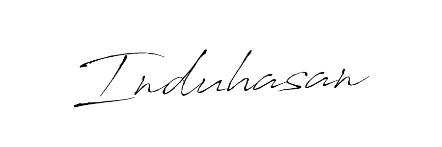 Create a beautiful signature design for name Induhasan. With this signature (Antro_Vectra) fonts, you can make a handwritten signature for free. Induhasan signature style 6 images and pictures png