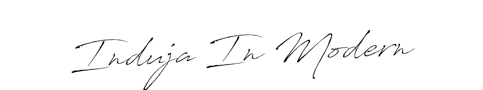 The best way (Antro_Vectra) to make a short signature is to pick only two or three words in your name. The name Induja In Modern include a total of six letters. For converting this name. Induja In Modern signature style 6 images and pictures png