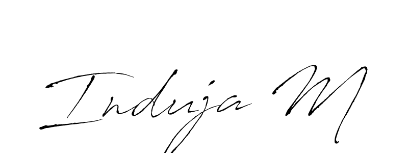 Here are the top 10 professional signature styles for the name Induja M. These are the best autograph styles you can use for your name. Induja M signature style 6 images and pictures png