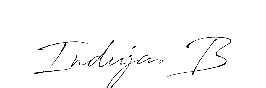 It looks lik you need a new signature style for name Induja. B. Design unique handwritten (Antro_Vectra) signature with our free signature maker in just a few clicks. Induja. B signature style 6 images and pictures png