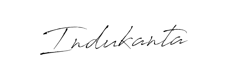How to make Indukanta signature? Antro_Vectra is a professional autograph style. Create handwritten signature for Indukanta name. Indukanta signature style 6 images and pictures png