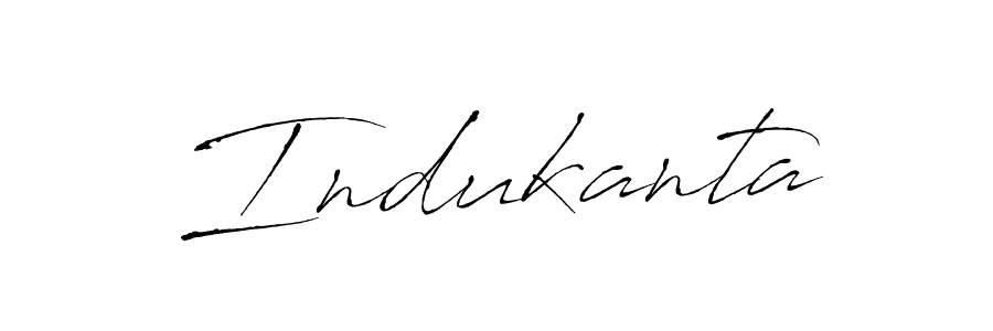 How to make Indukanta signature? Antro_Vectra is a professional autograph style. Create handwritten signature for Indukanta name. Indukanta signature style 6 images and pictures png