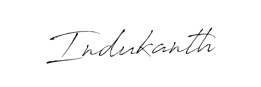 Design your own signature with our free online signature maker. With this signature software, you can create a handwritten (Antro_Vectra) signature for name Indukanth. Indukanth signature style 6 images and pictures png