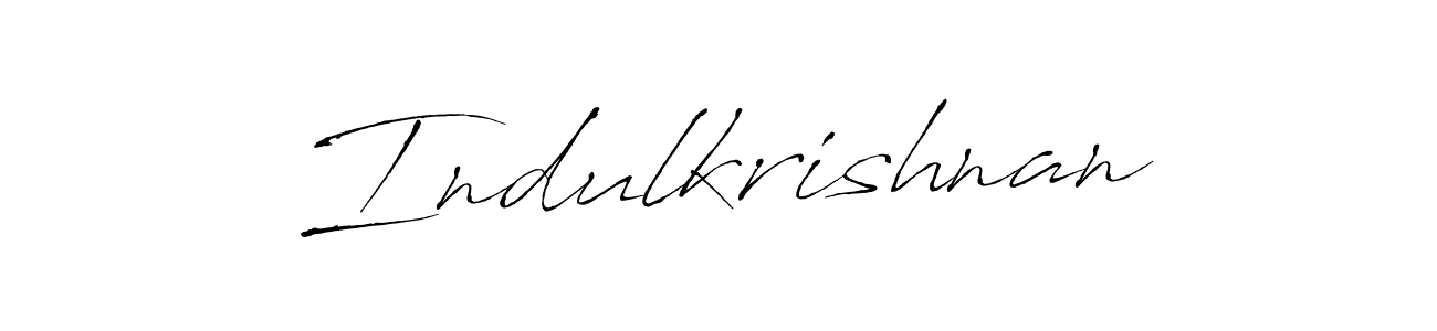 Make a beautiful signature design for name Indulkrishnan. With this signature (Antro_Vectra) style, you can create a handwritten signature for free. Indulkrishnan signature style 6 images and pictures png